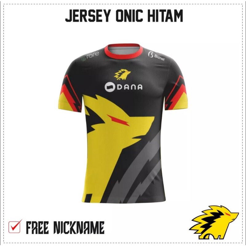 JERSEY ONIC HITAM 2020 FREE NICK NAME