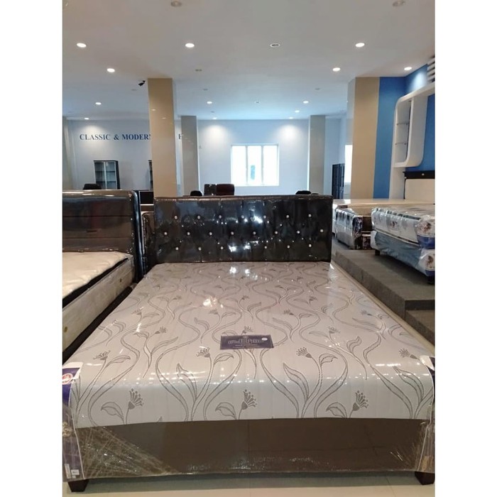 SET kasur springbed boxy American Indopillo Promo Murah Ready Makassar lengkap sandaran matras set