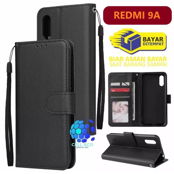 Flip cover XIAOMI REDMI 9A Flip case buka tutup kesing hp casing hp flip case leather wallet