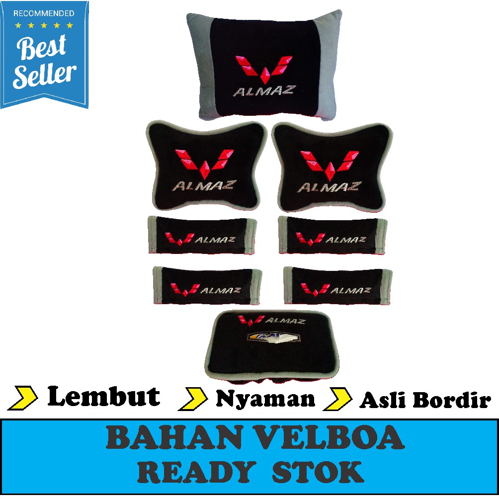 Bantal mobil Wuling Almaz Headrest aksesoris interior mobil