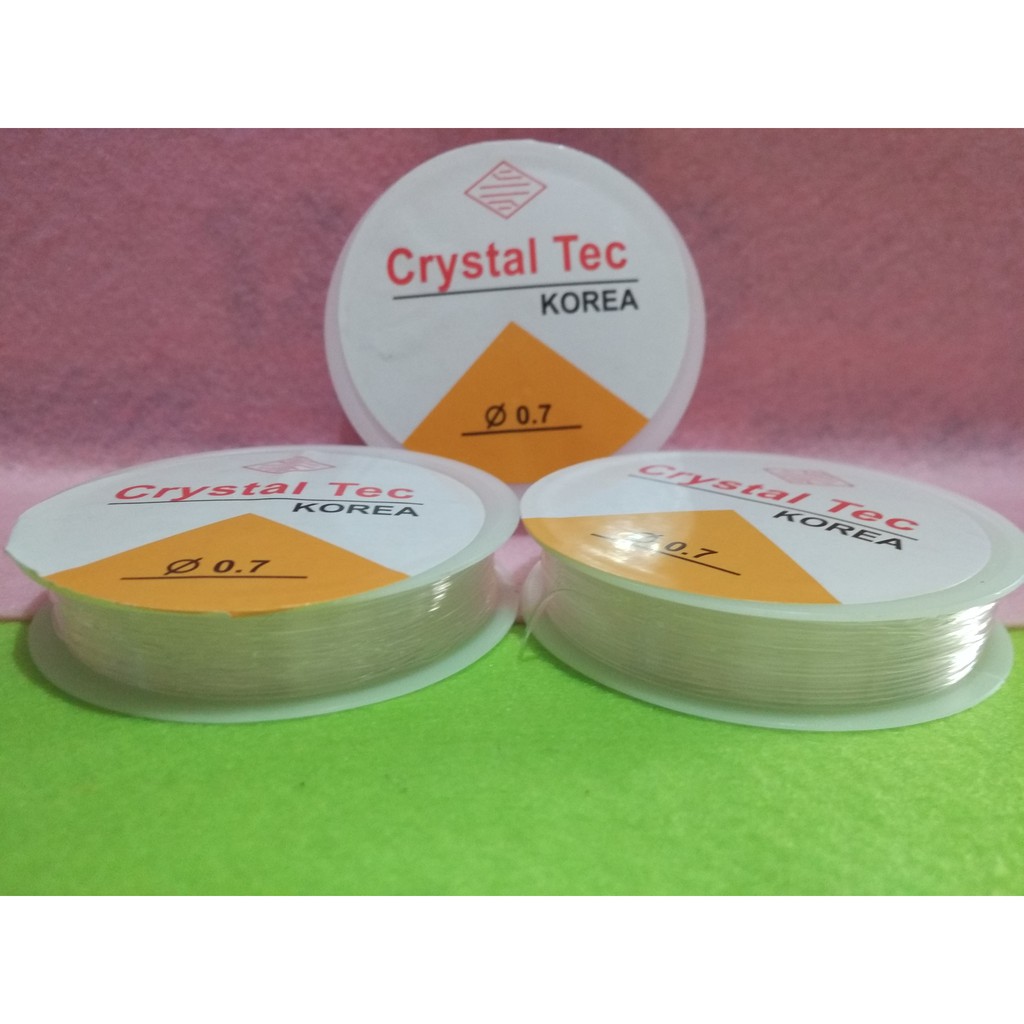 

Crystal Tec 0,7 0,8 dan 1,0, kenur elastis, tali plastik elastis