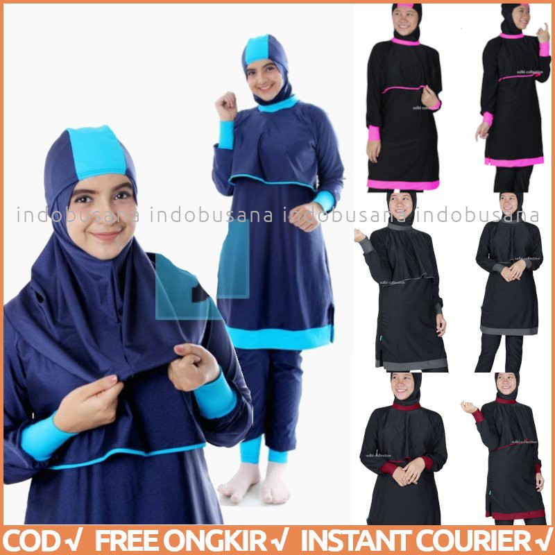 Baju Renang Muslim Wanita Dewasa Muslimah Model Loose Fit MUMTAAZ SULBI