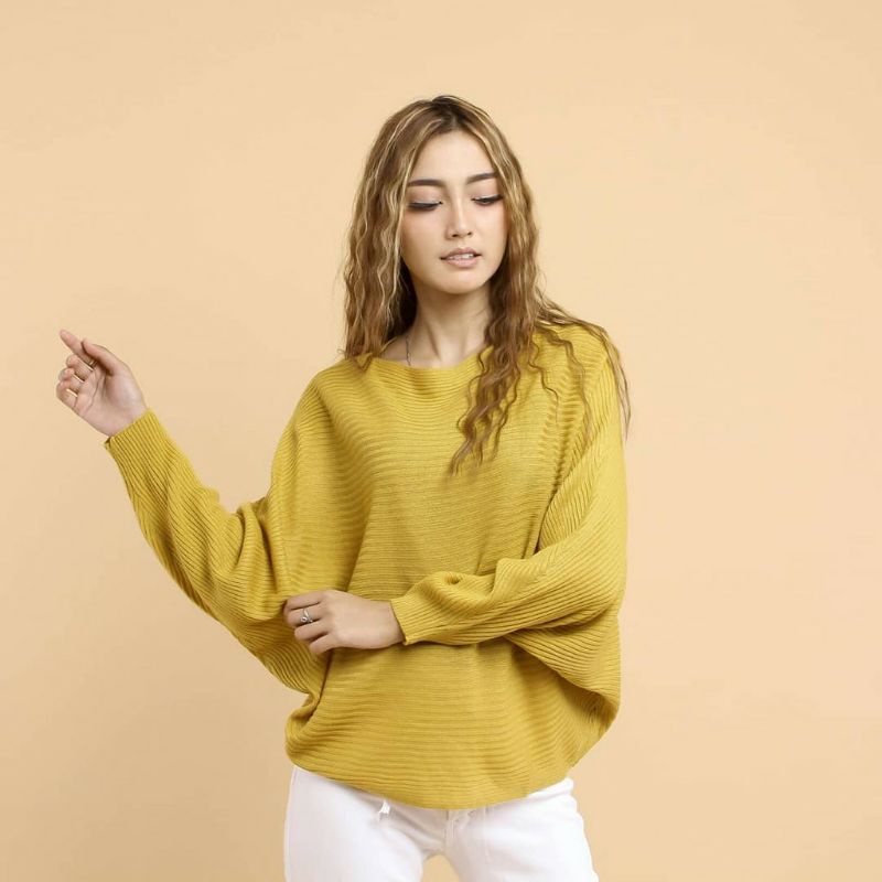 LASPERAL BATWING/BATWING RAJUT WANITA/SWEATER RAJUT KELALAWAR