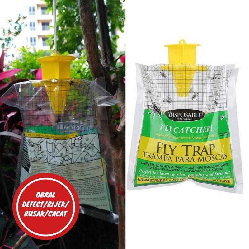 [OBRAL RIJEK] Hunters FLY Perangkap Lalat Disposable Hanging Flycatcher Trap - HG149