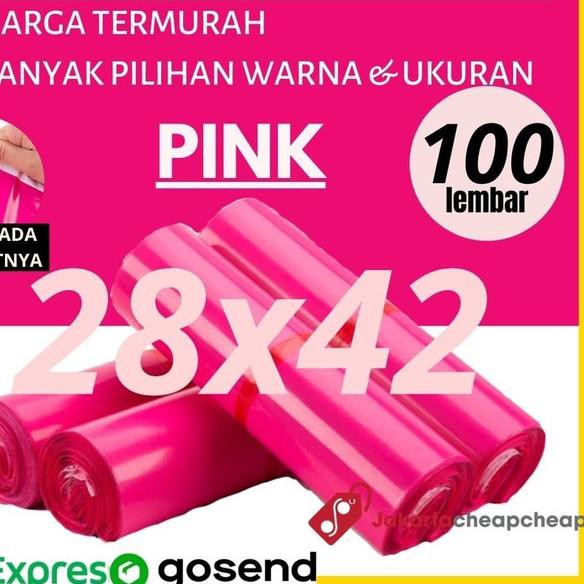 

♤ Plastik Packing Polymailer 28x42 Pink Amplop Packing Online ✦