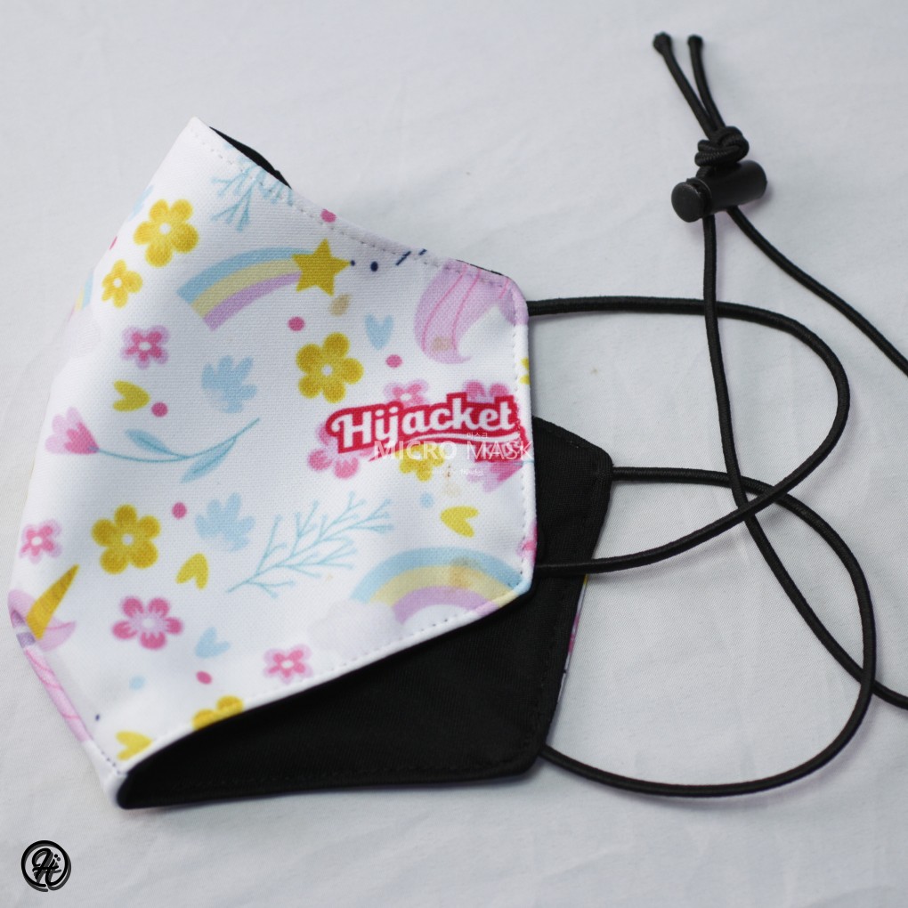 Masker Hijab anak / Masker hijacket Kids / Masker anak wanita muslimah-5