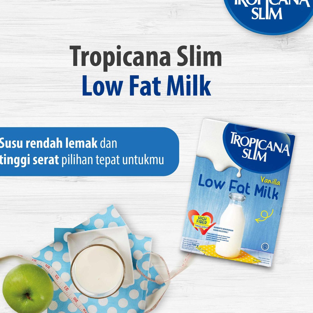

[ READY ] Tropicana Slim Susu Low Fat Vanilla 500 gr