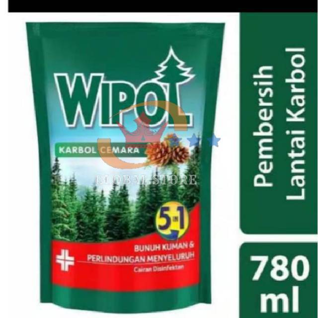 wipol pembersih lantai 750ml refill / wipol botol 450ml