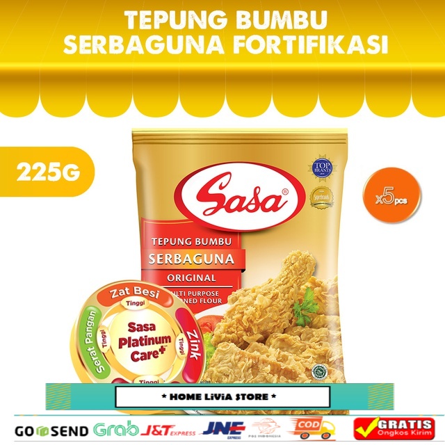 

Sasa Tepung Bumbu Serbaguna Fortifikasi 225gr x 5 Pcs