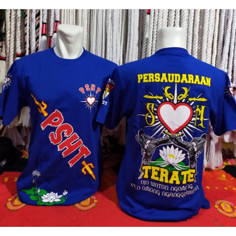 KAOS PSHT FULL SABLON BIRU