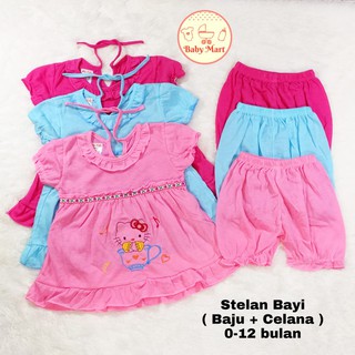 Stelan Hello Kitty Baju  Bayi  Dress Bayi  Stelan Bayi  