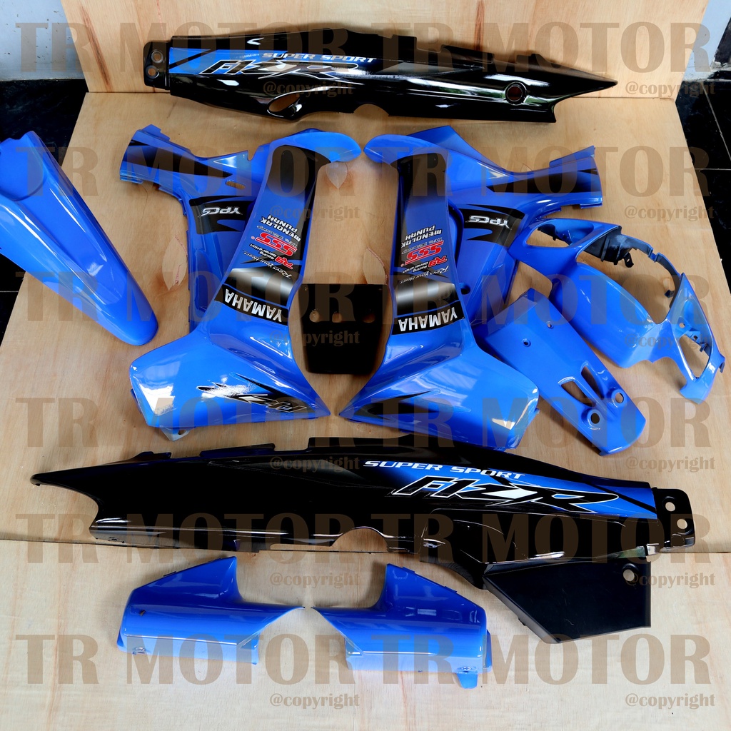 Cover Body Fizr F1zr Super Sport Biru Hitam Full Set Halus Cover Bodi Yamaha Fiz r