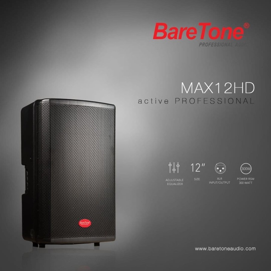 Speaker Aktif Baretone 12inch Max12hd Max 12 HD 500w ORIGINAL