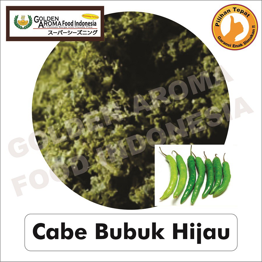 

Bubuk Tabur Cabe hijau halus 500gr Bumbu Masak Serbaguna Enak Murah Halal 1/2Kg Seasoning Powder