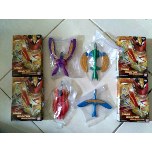Mini Weapon Bima X Pedang /Panah /Kapak /Pistol Helios Original Bandai - E539E7 - Original Asli