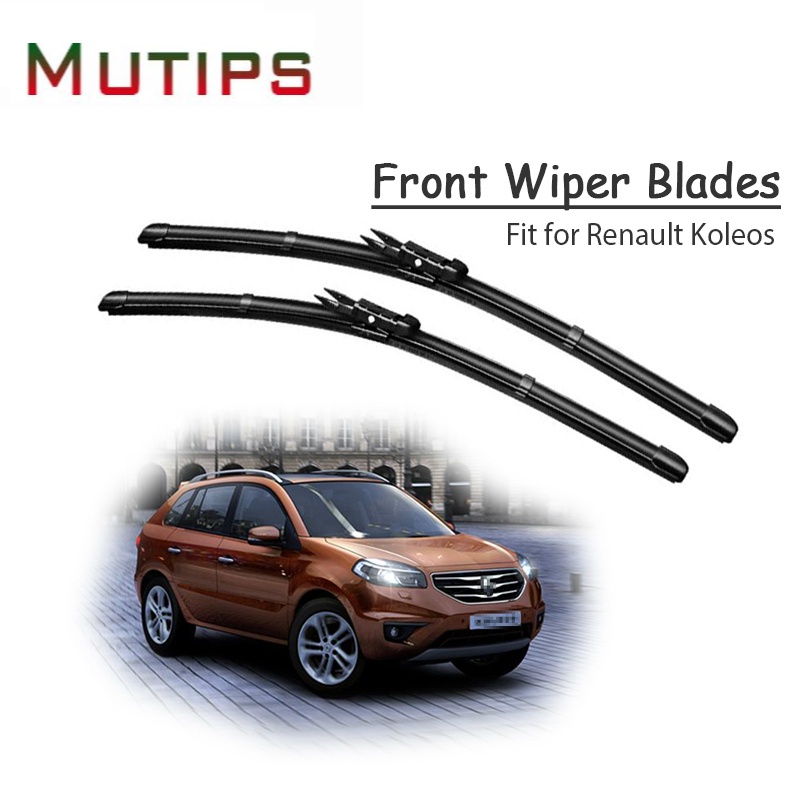 1 Set Karet Wiper Kaca Depan Mobil Pengganti Untuk Renault Koleos 2015 2014 2013 2012-2008