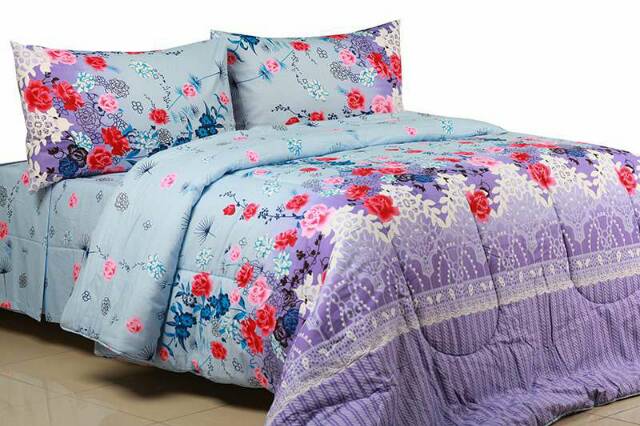 Sprei rumbai160tinggi 30cm dan bedcover