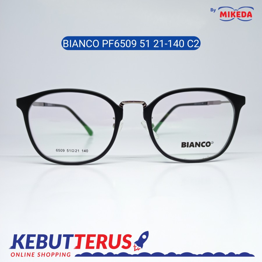 Mikeda-FRAME KACAMATA BIANCO 6509 51 21-140 C2+LENSA(MINUS/CYLINDER)