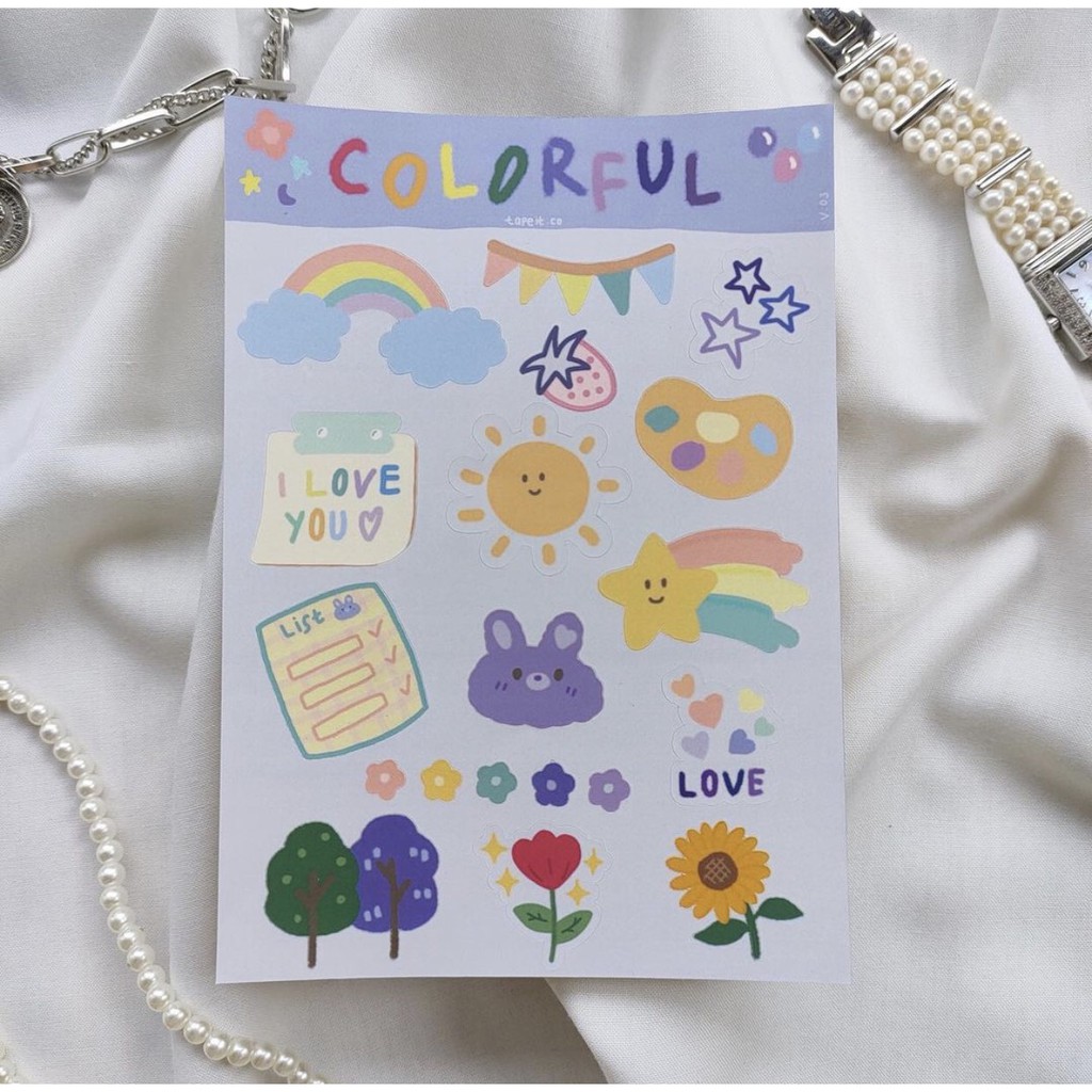 

COLORFULL STICKER SHEETS