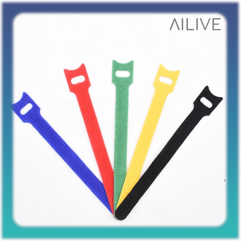 Velcro Penggulung Kabel Strap Pengikat Velcro Cable Ties Serbaguna