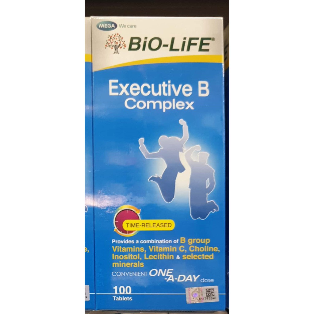 Bio Life Executive B Complex, isi 100 Caps