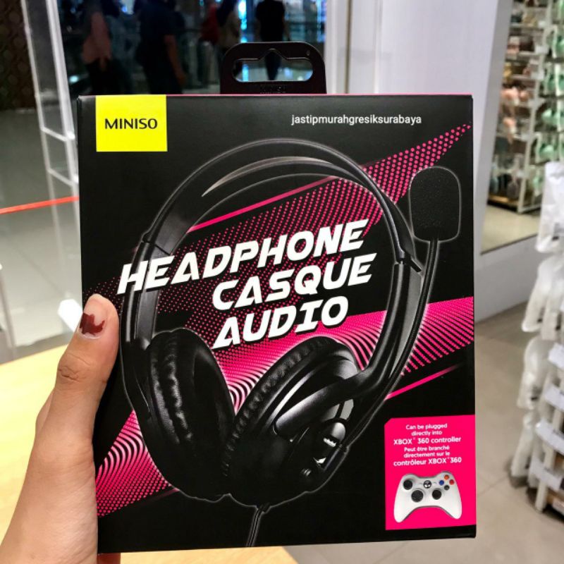 HEADPHONE GAMING MINISO HEADPHONE GAMING WITH MIC