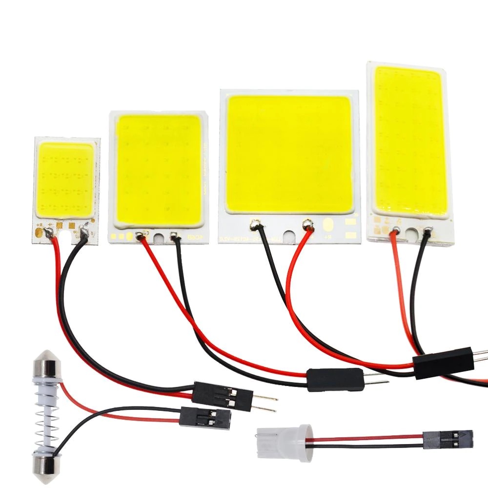 [ 5pc ] T10 lampu Kabin LED COB 18L | 24L | 36L | 48L - PUTIH