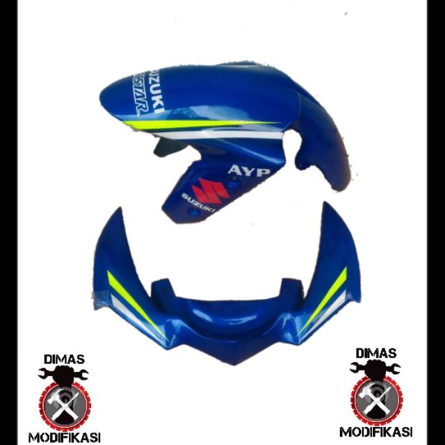 Spakbor depan gsx r150 + winglet gsx r150 Paket modiff ganteng gsx r150