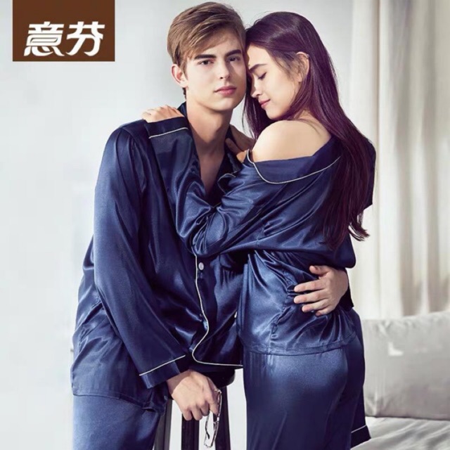 Setelan Piyama Baju Tidur Couple Satin silk/Baju Tidur dewasa pp polos satin premium