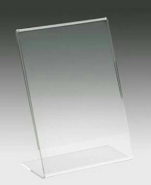 Acrylic Tent Card A6 Murah / Acrylic Display A6 / Akrilik model L ukuran A6 / Akrilik Meja