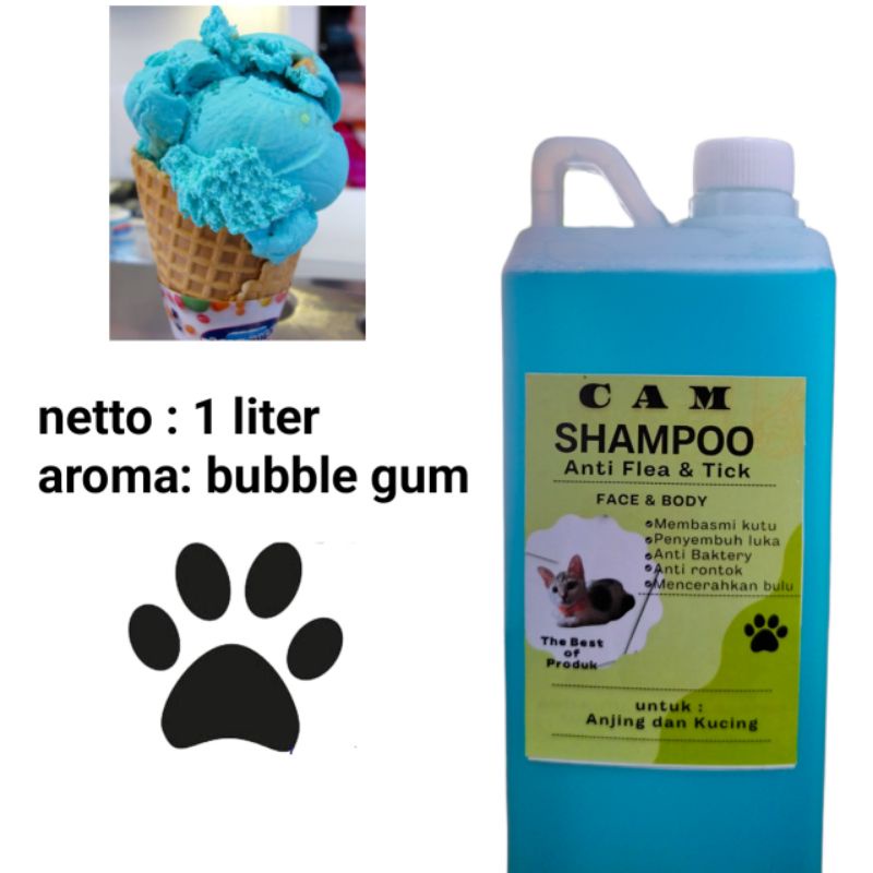 shampoo kucing &amp; anjing Anti kutu/anti jamur/pelembut bulu/netto: 1 liter