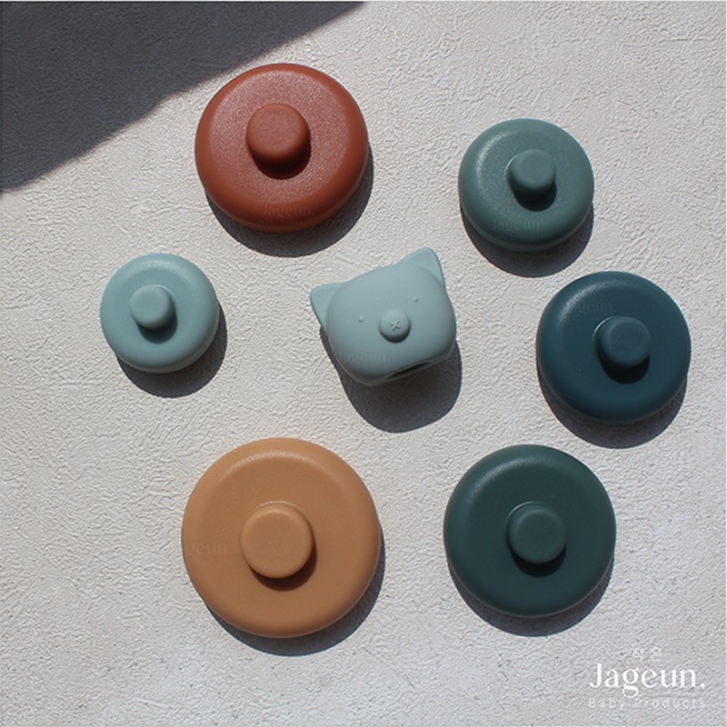 JAGEUN Premium Silicone Baby Ring Donut Teether Stack | Susunan Gigitan Edukasi Bayi