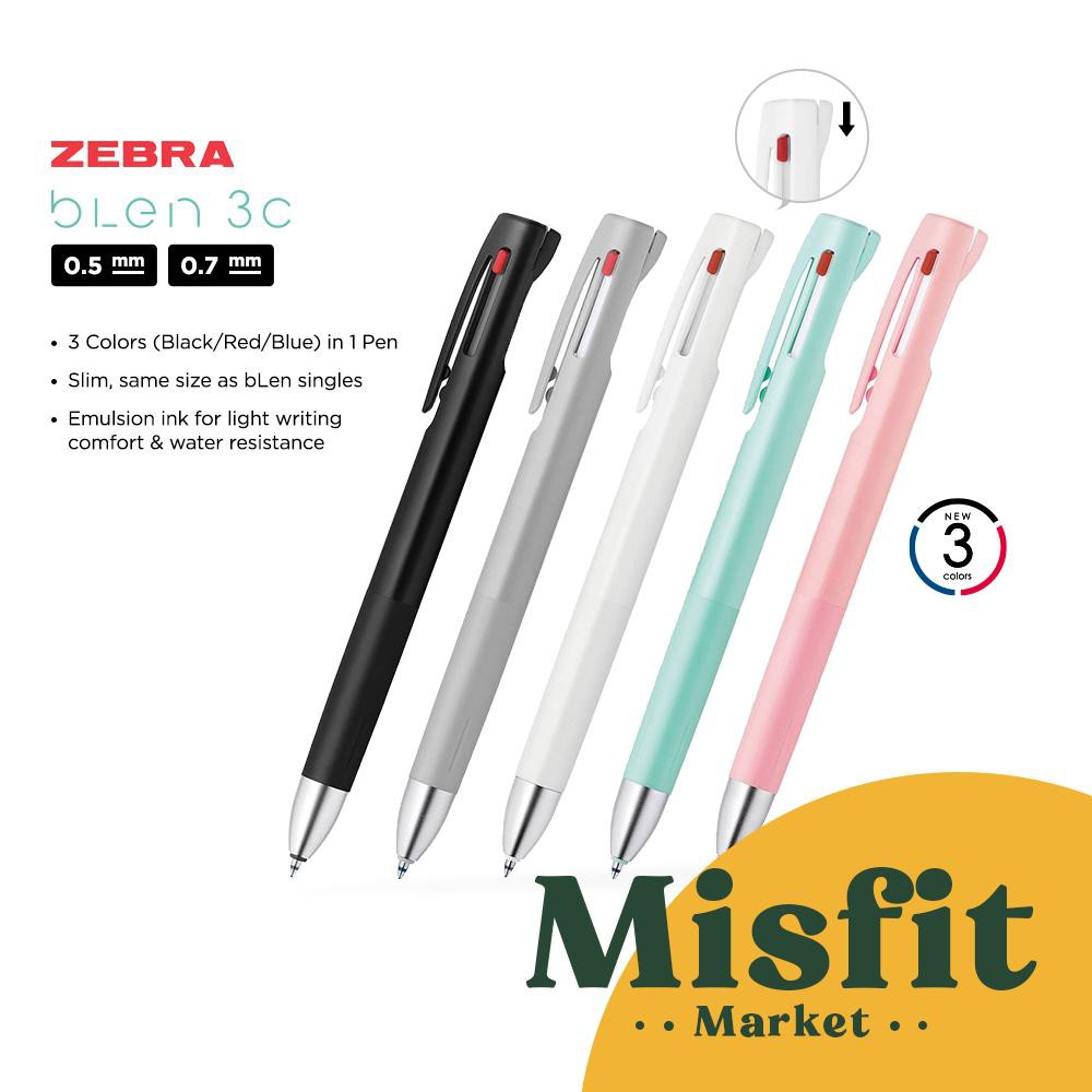 

Zebra BLEN 3C by Nendo 3 Color Multi Pen 0.7 0.5 mm Ballpoint Gel Pulpen