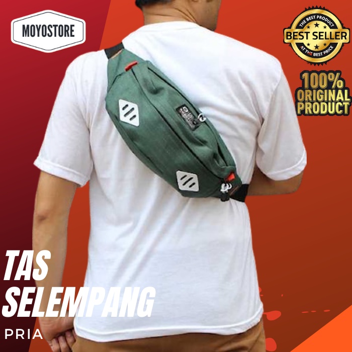 Tas Waist Bag Pria 500 - Tas Selempang Pria Tas Pinggang Pria Tas Sling Bag Pria Tas Waist Bag Pria 