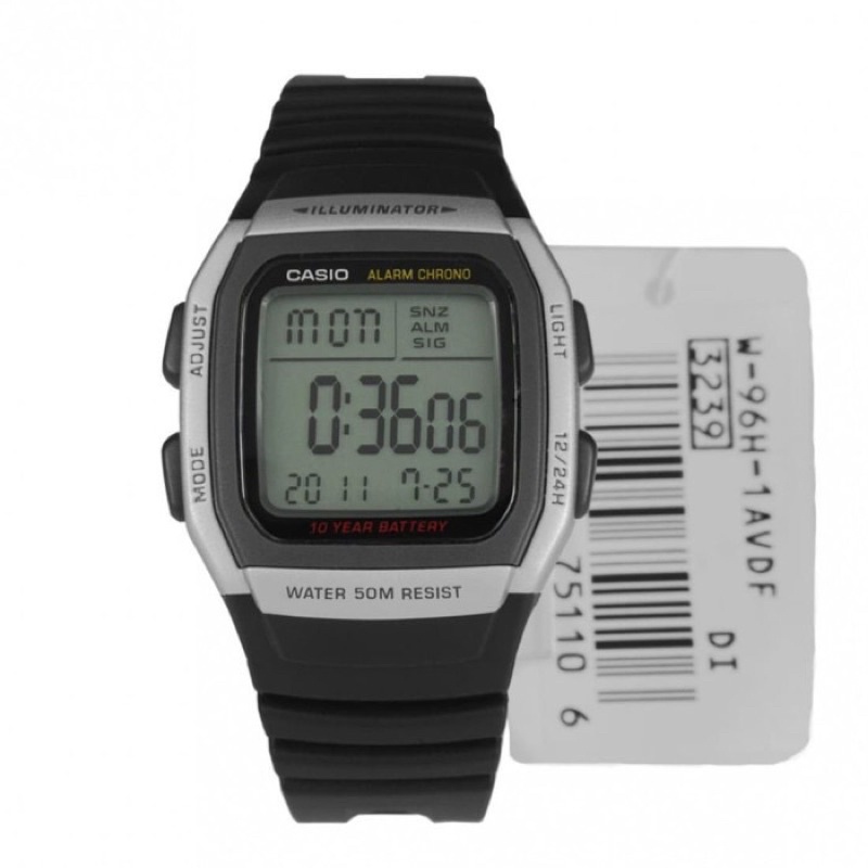 CASIO ILLUMINATOR ORIGINAL W-96H-1AVDF W-96H MURAH BERGARANSI RESMI