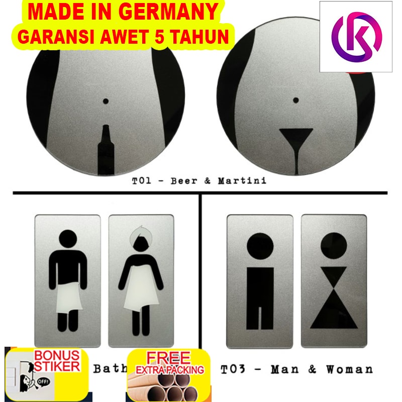

Terlaris Sign Akrilik Pintu Toilet - Signage Cafe / Restaurant
