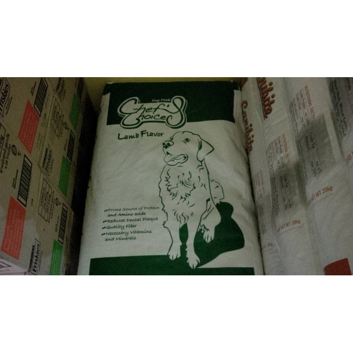 Dog food chef choice lamb 20kg
