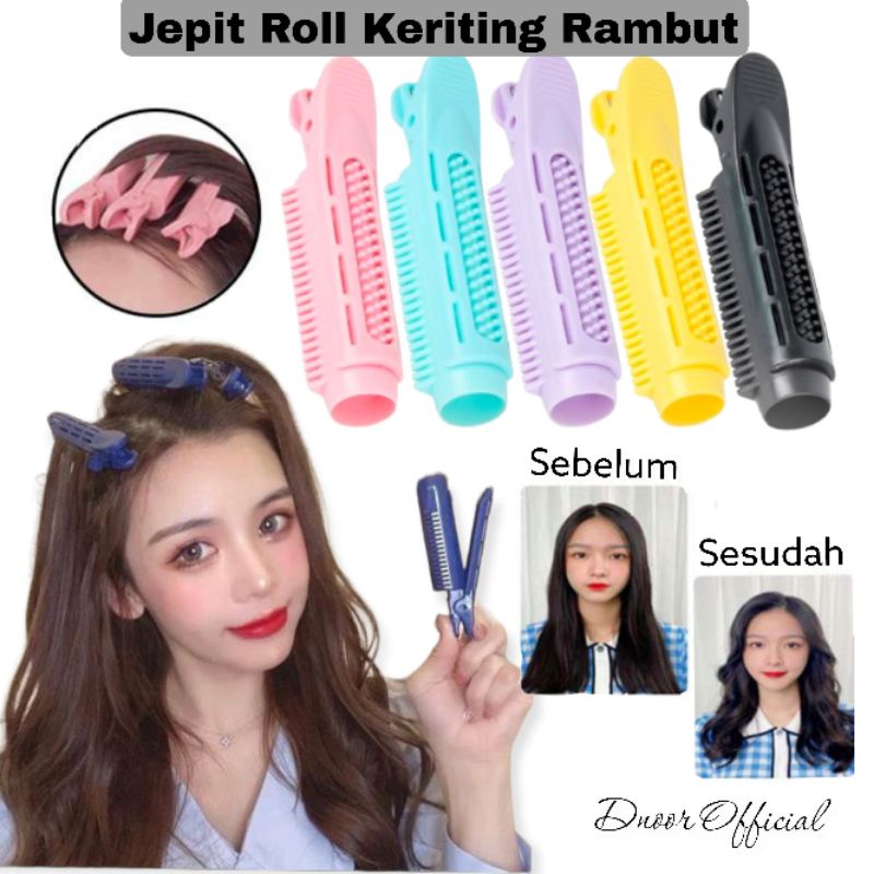 Jepit Roll Keriting Rambut / Jepit Korea Hair - Gulung Jepitan Clip Volumizing Hair Poni Roller Blow Curly