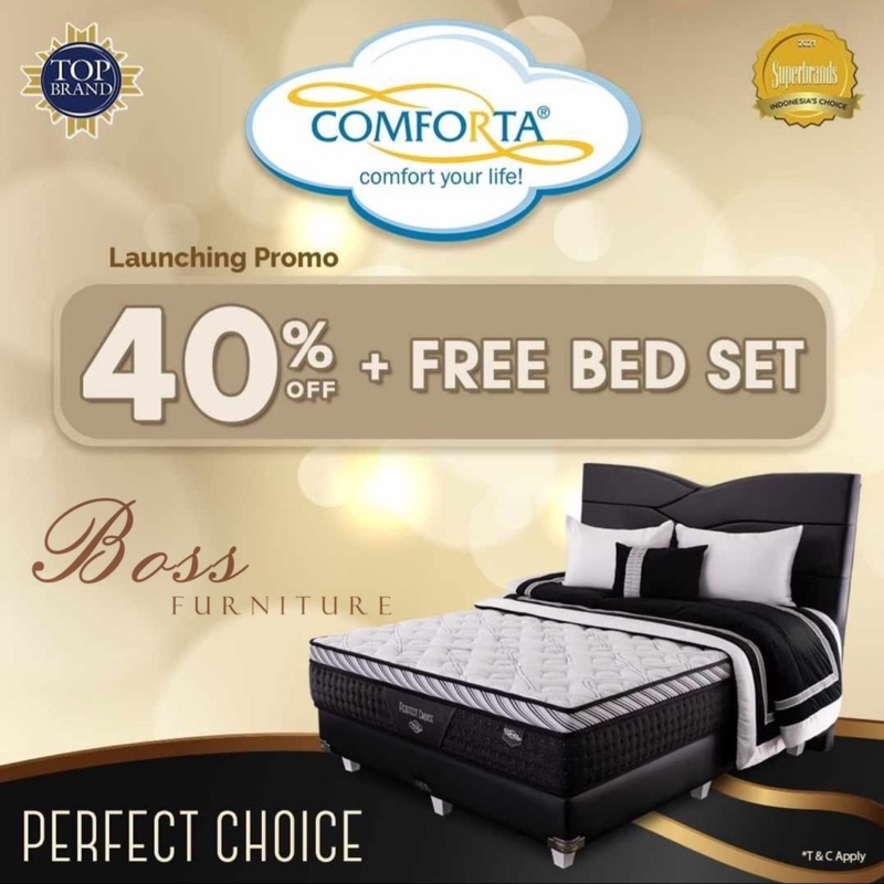 SET COMFORTA PERFECT CHOICE + Divan Sandaran PROMO