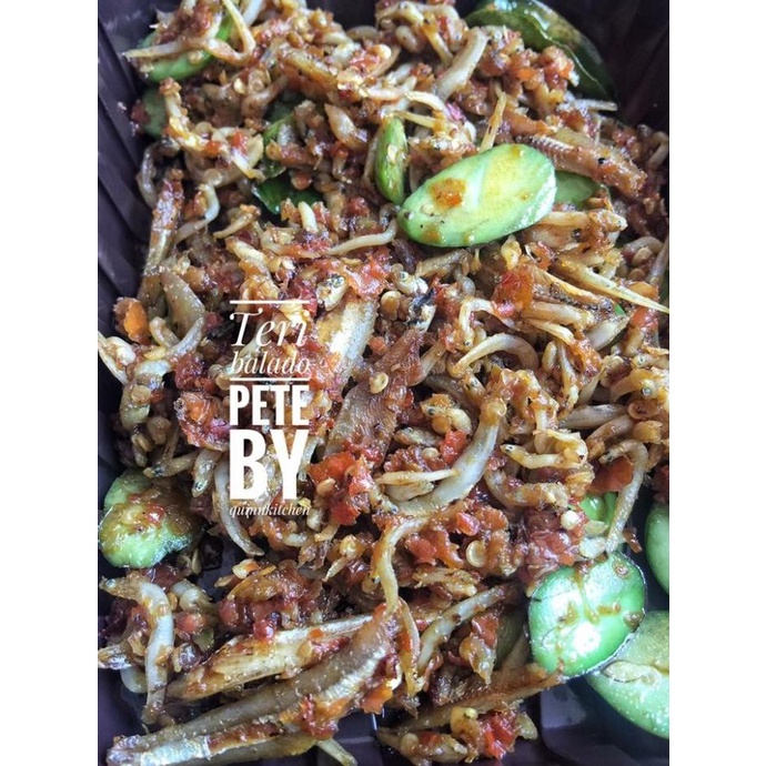 

teri pete balado ukuran BOTOL 200 ML