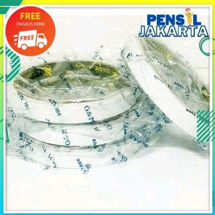 

GOLDIE TAPE Double Tape Kertas Putih 1/2 inch x 7 m