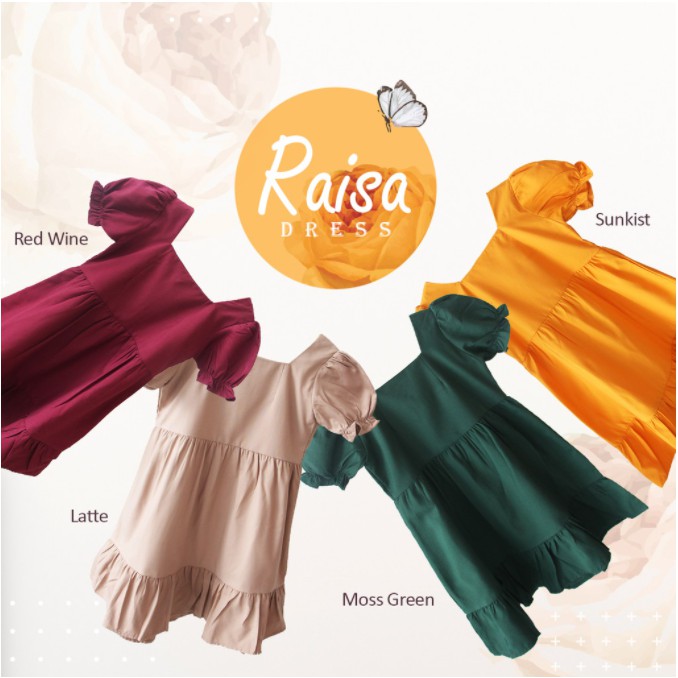 RAISA DRESS / DRESS ANAK PEREMPUAN (1-8 TAHUN) CBKS