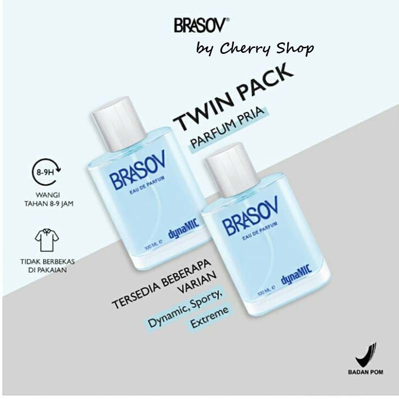 [100ML] [BPOM] [HALAL] BRASOV Eau De Parfum 100ml | 100 ml Original Halal BPOM | minyak wangi tubuh