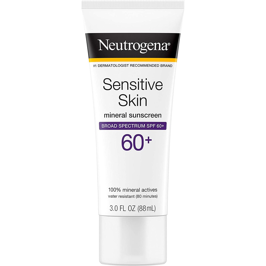 Neutrogena Sensitive Skin Sunscreen Lotion With Broad Spectrum Spf 60 88ml Shopee Indonesia