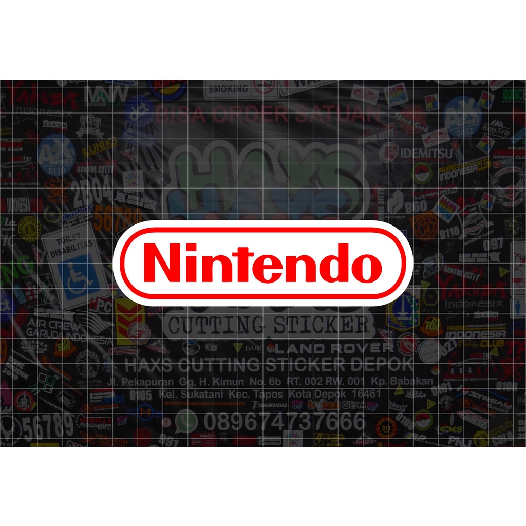 Cutting Sticker Logo Nintendo Classic Untuk Mobil dan Motor