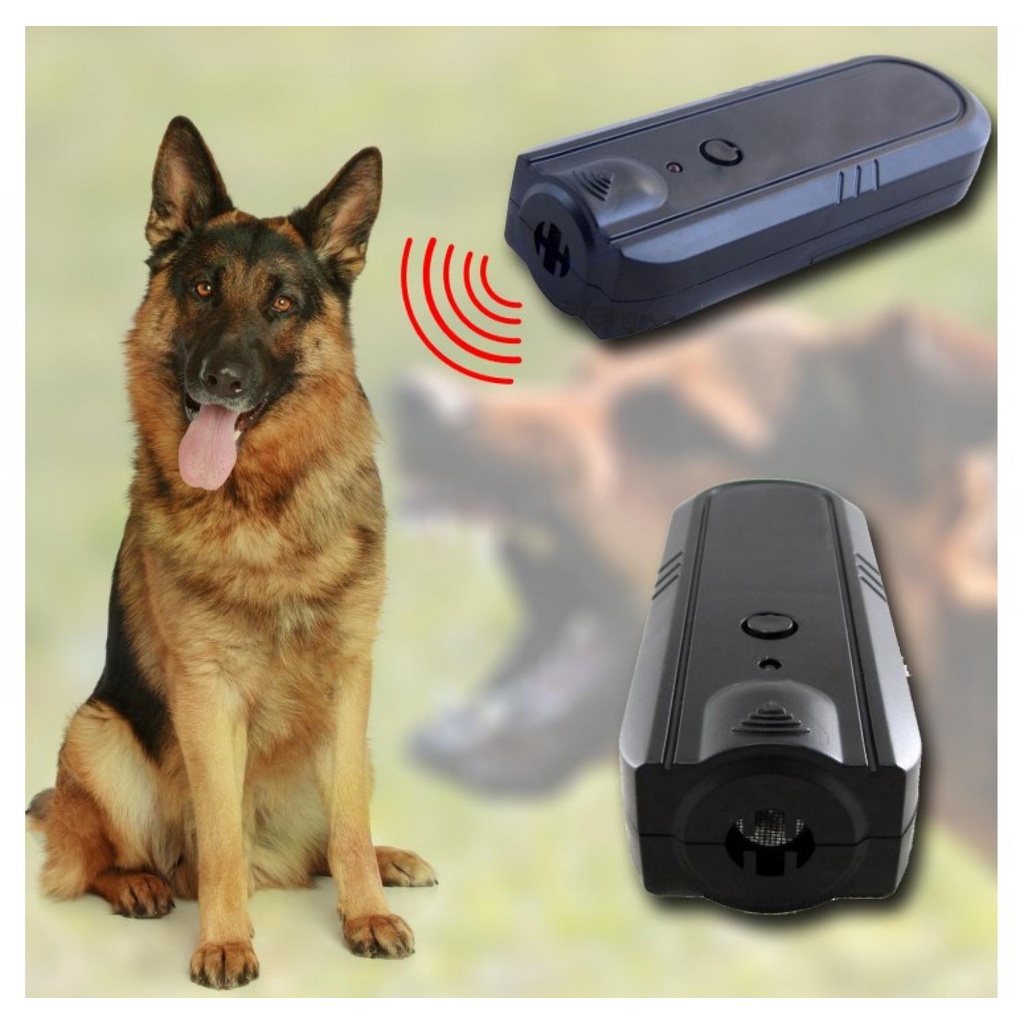 ILOPETS Ultrasonic Dog Repeller Training + 2 Flashlights - TJ-3008-Hitam