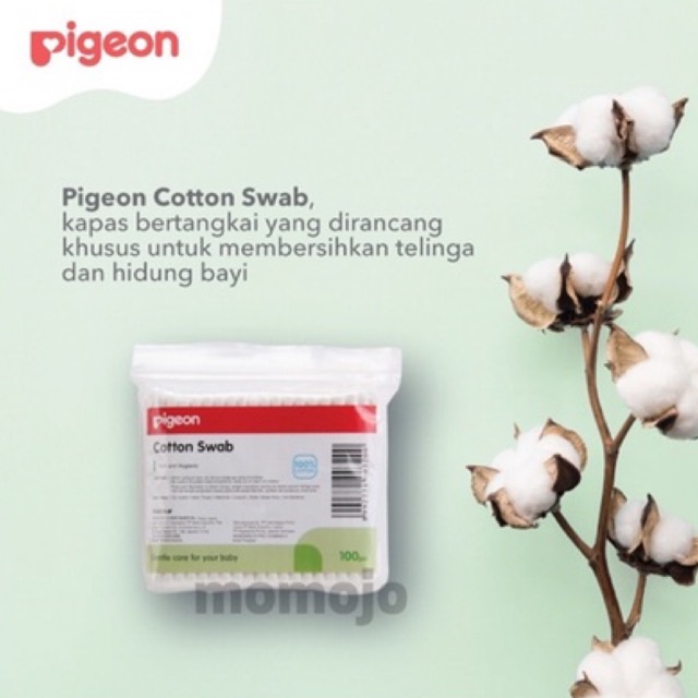 PIGEON Cotton Swab Isi 100 Pcs | Cotton Buds