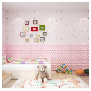 MoonLand  headboard stiker Wallpaper dinding Foam 3D /Sticker Dinding Motif Headboard 514