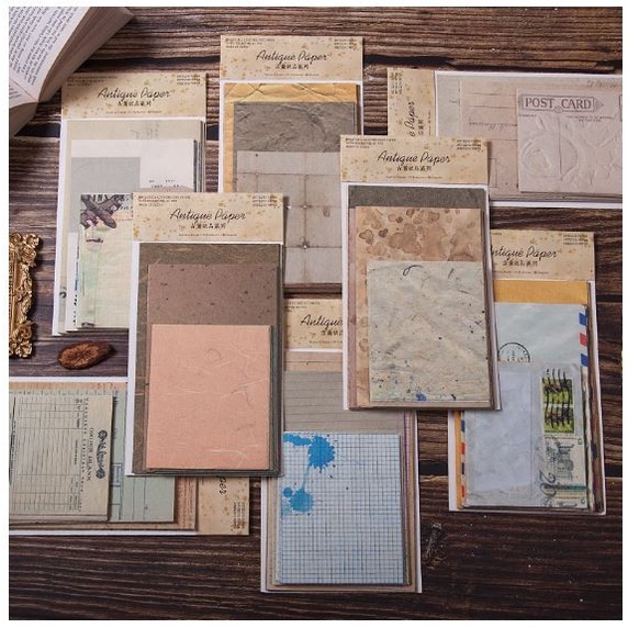 Scrapbook Paper Pack - Antique Paper Series (60pcs)