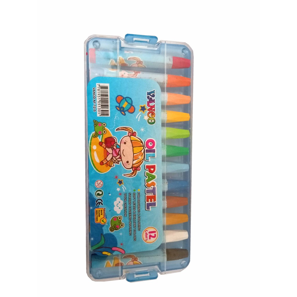 1 box isi 12 pcs Crayon Pencil Mewarnai Gambar ukuran Medium